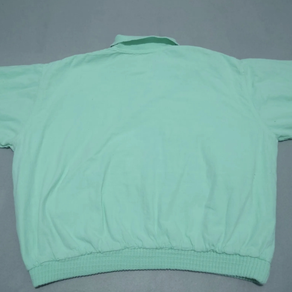 Vintage Unbranded Italian Cottagecore Collar Sweatshirt Jumper Women's XL Green - Picture 2 of 7